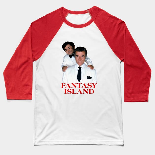 Fantasy Island - Mr. Roarke, Tattoo - 70s Tv Show Baseball T-Shirt by wildzerouk